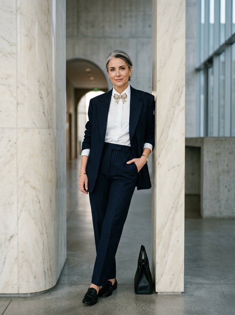 Power dressing en pinstripe